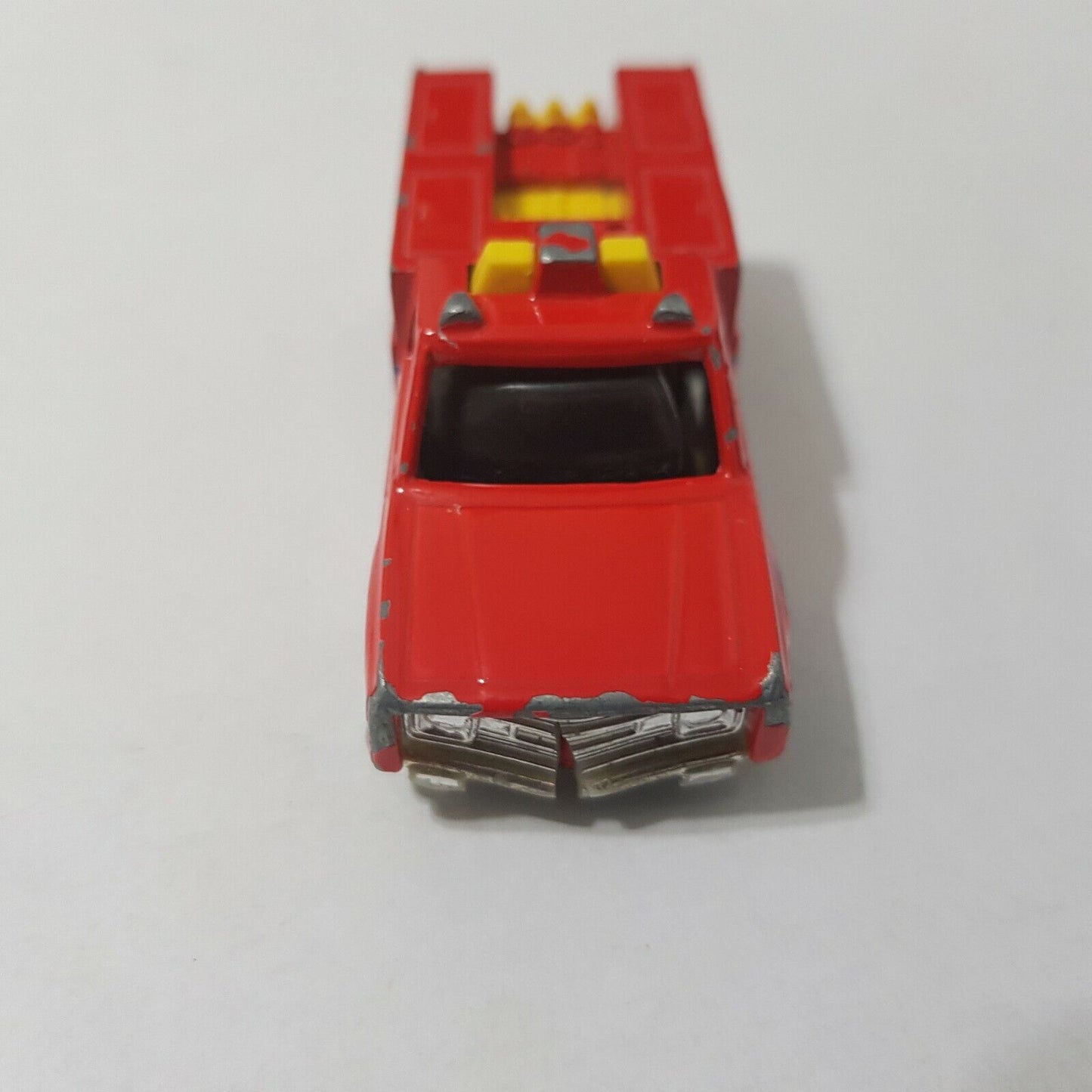 1974 Hot Wheels EMS Paramedic Rescue Network 3" Diecast Truck Red crash damage!