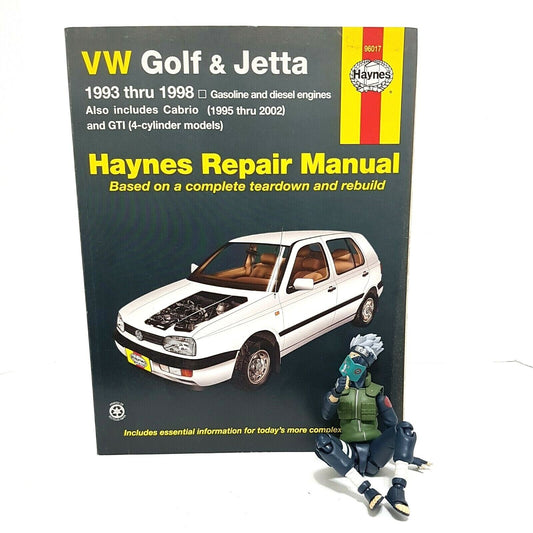 Haynes 96017 Repair Manual for 93-98 VW Golf & Jetta, Gas & Diesel, Cabrio, GTI